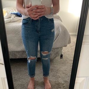 Light wash ripped jeans